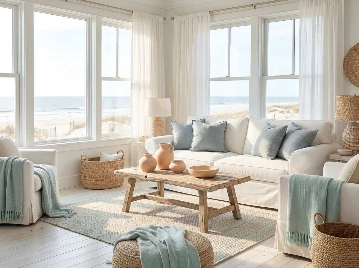 coastal mist white sofa