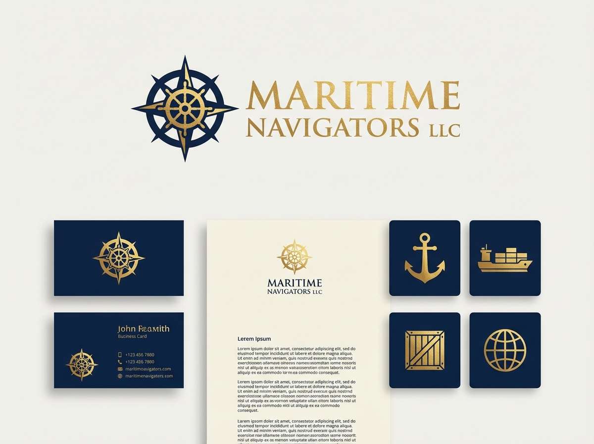 logistics brand kit layout