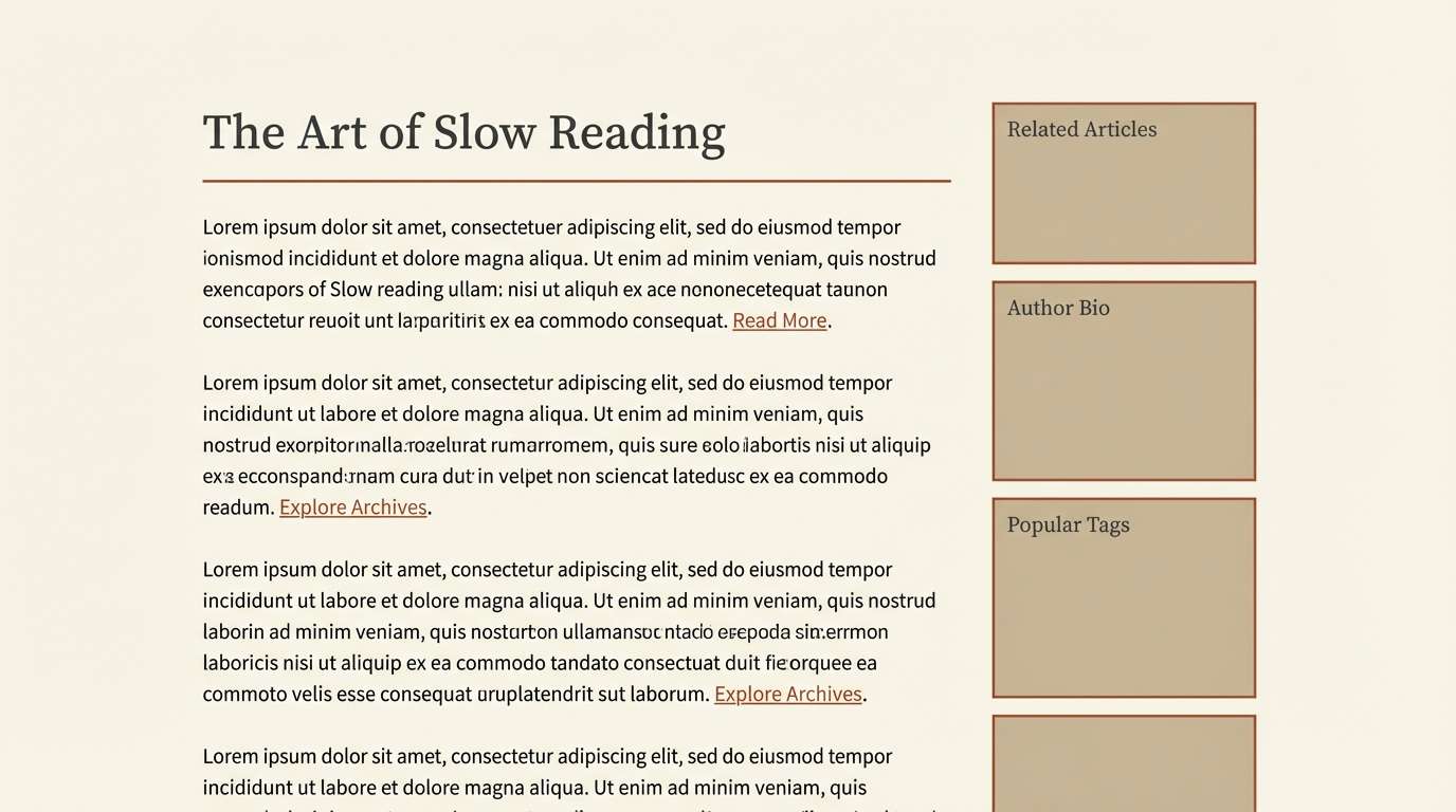 longform reading ui