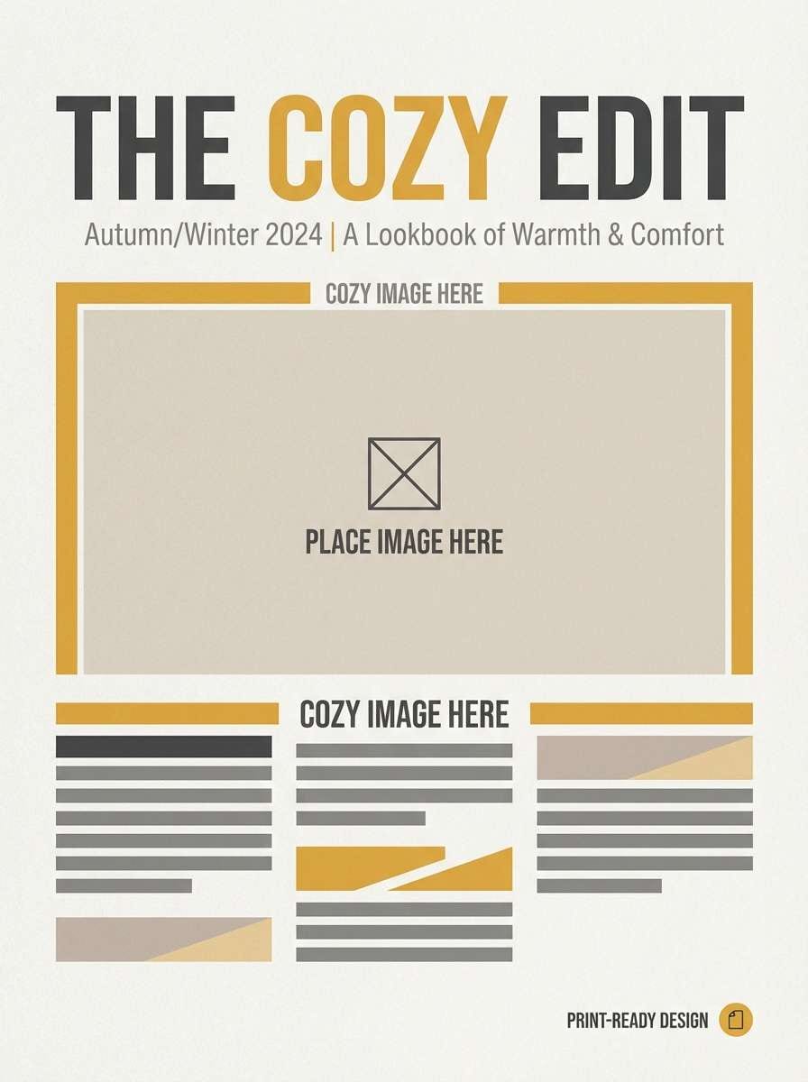 lookbook cover layout