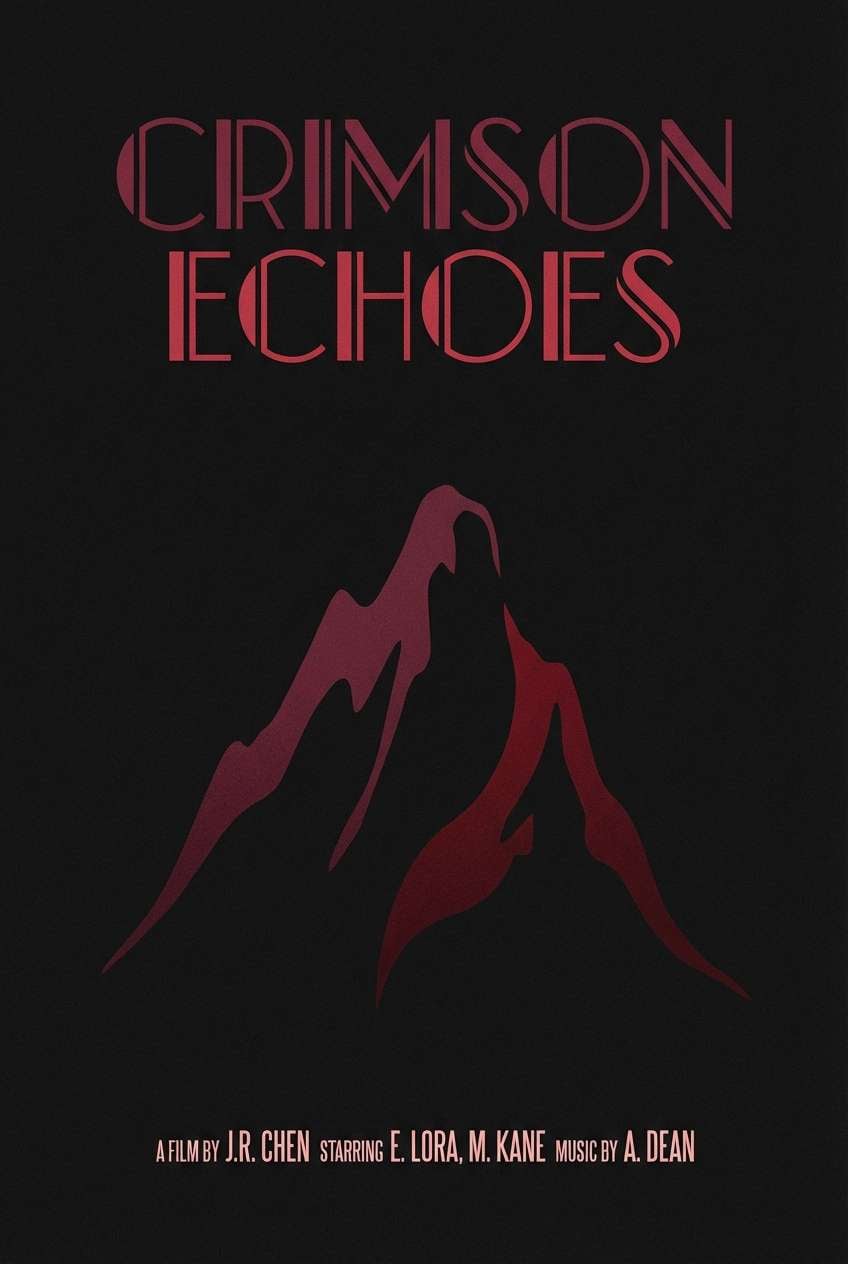 dark garnet poster design