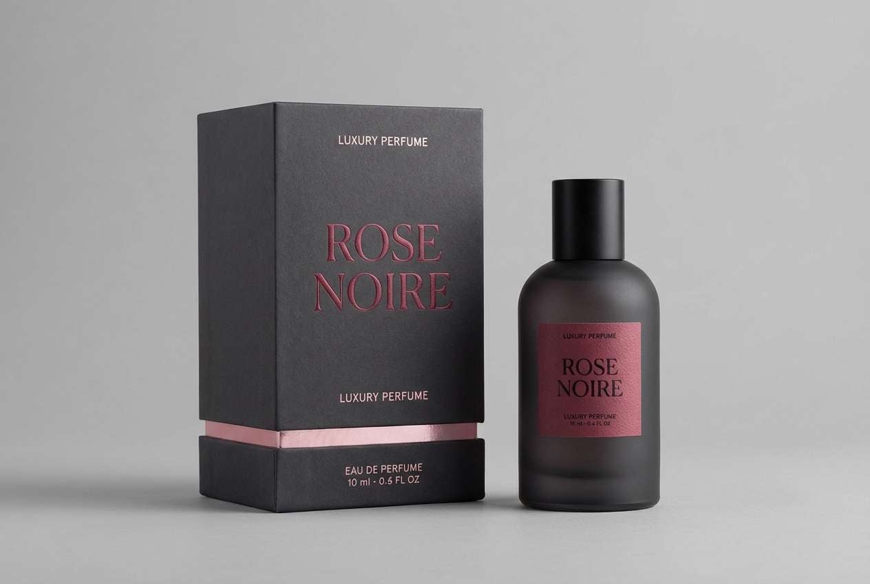 rose luxury perfume packaging