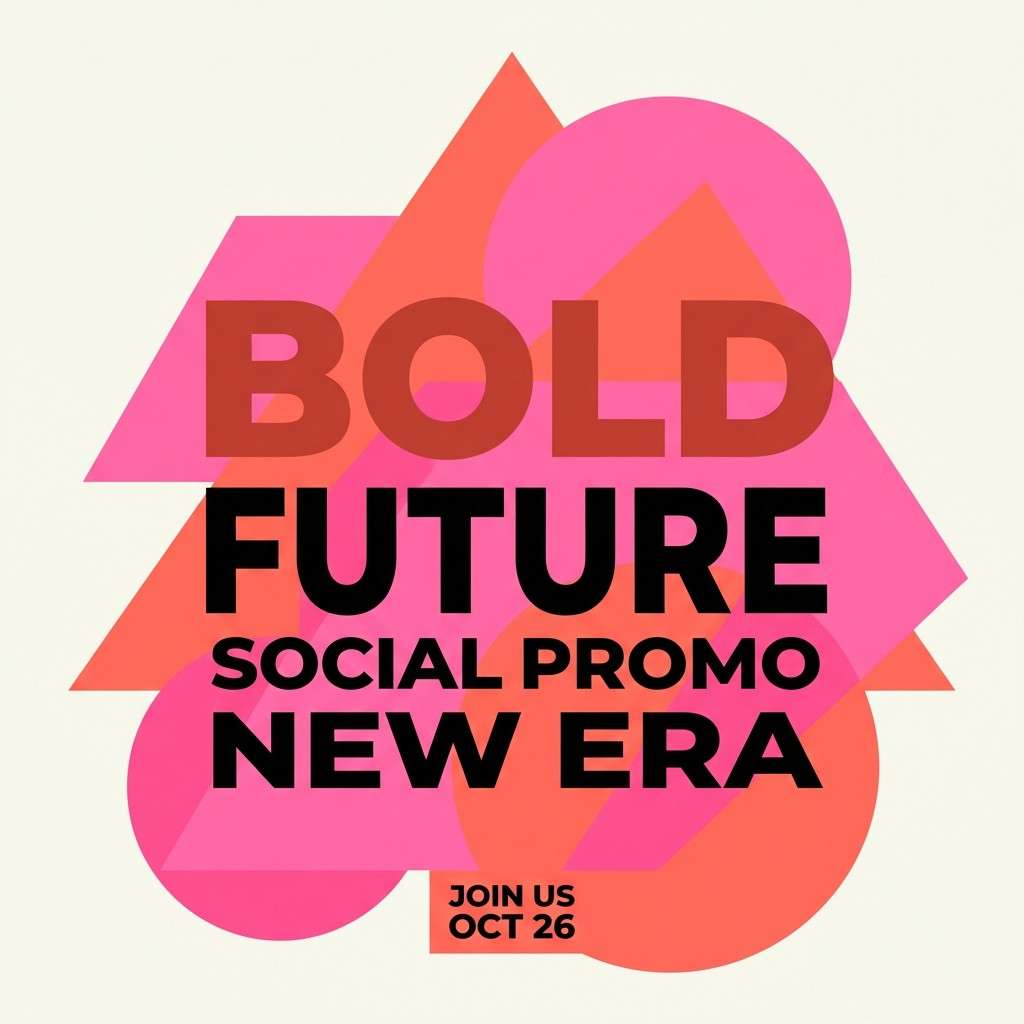 coral social promo poster