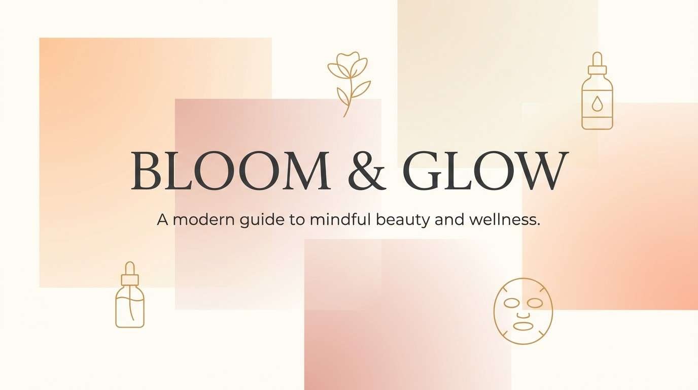 peach blog header design