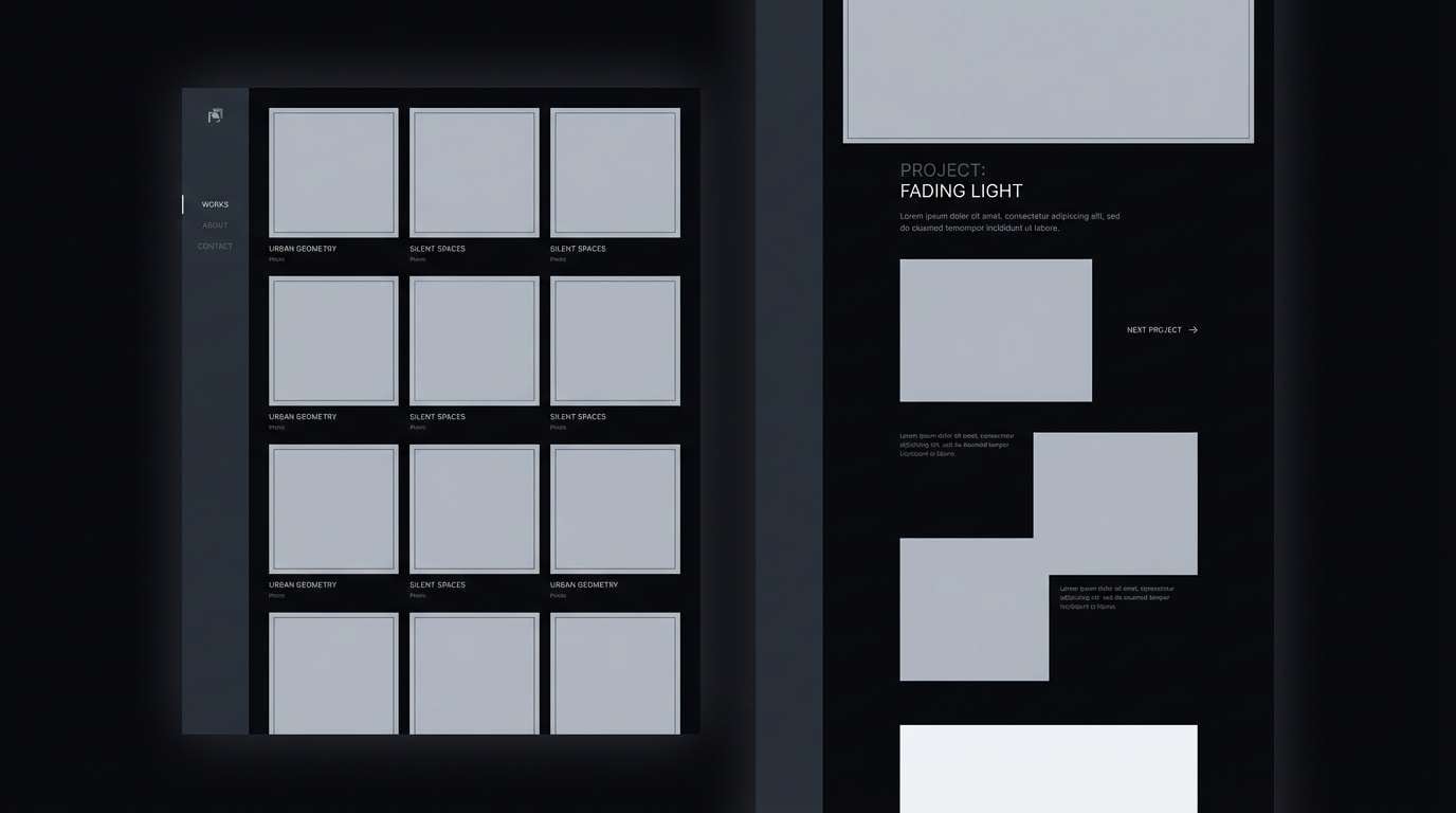 minimal portfolio website