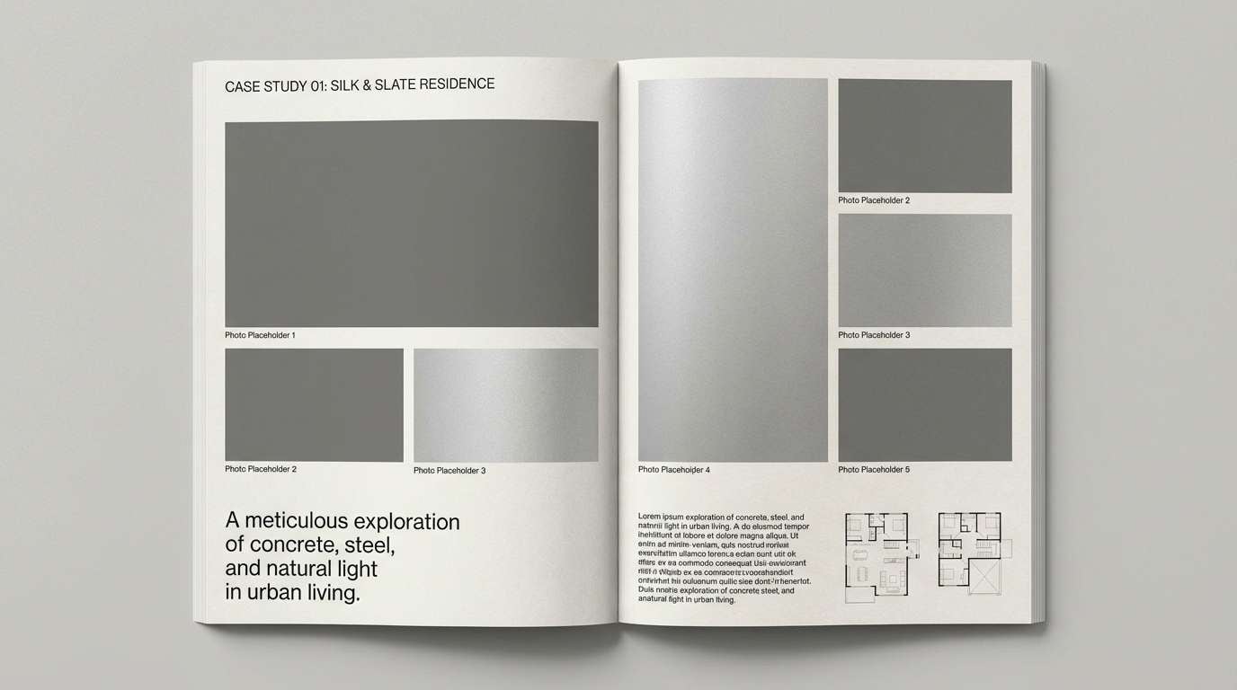 architecture portfolio spread layout