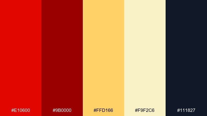 lunar new year pop color palette with hex codes