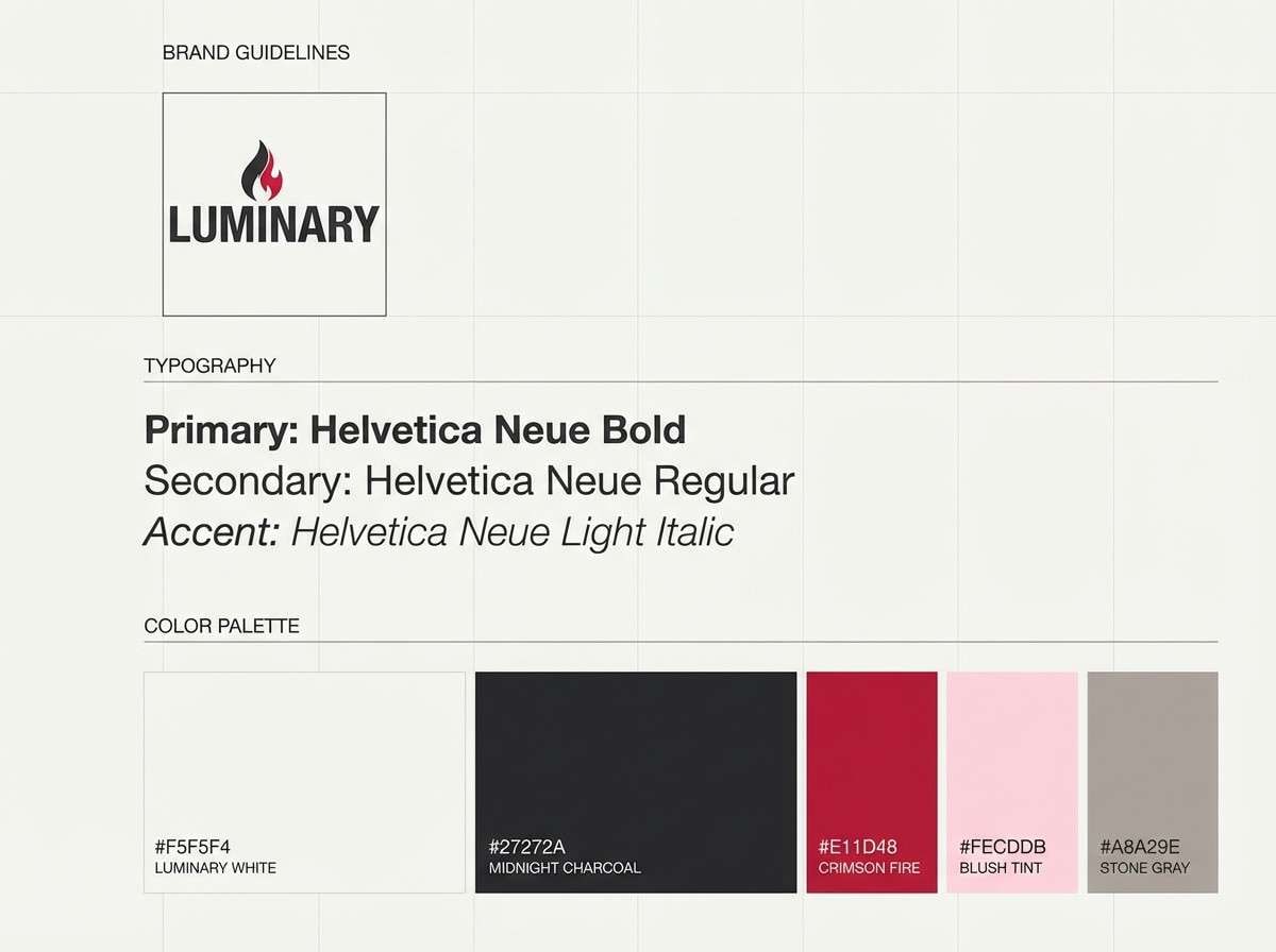 brand guidelines one page