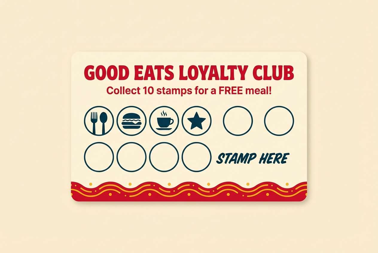retro loyalty card design