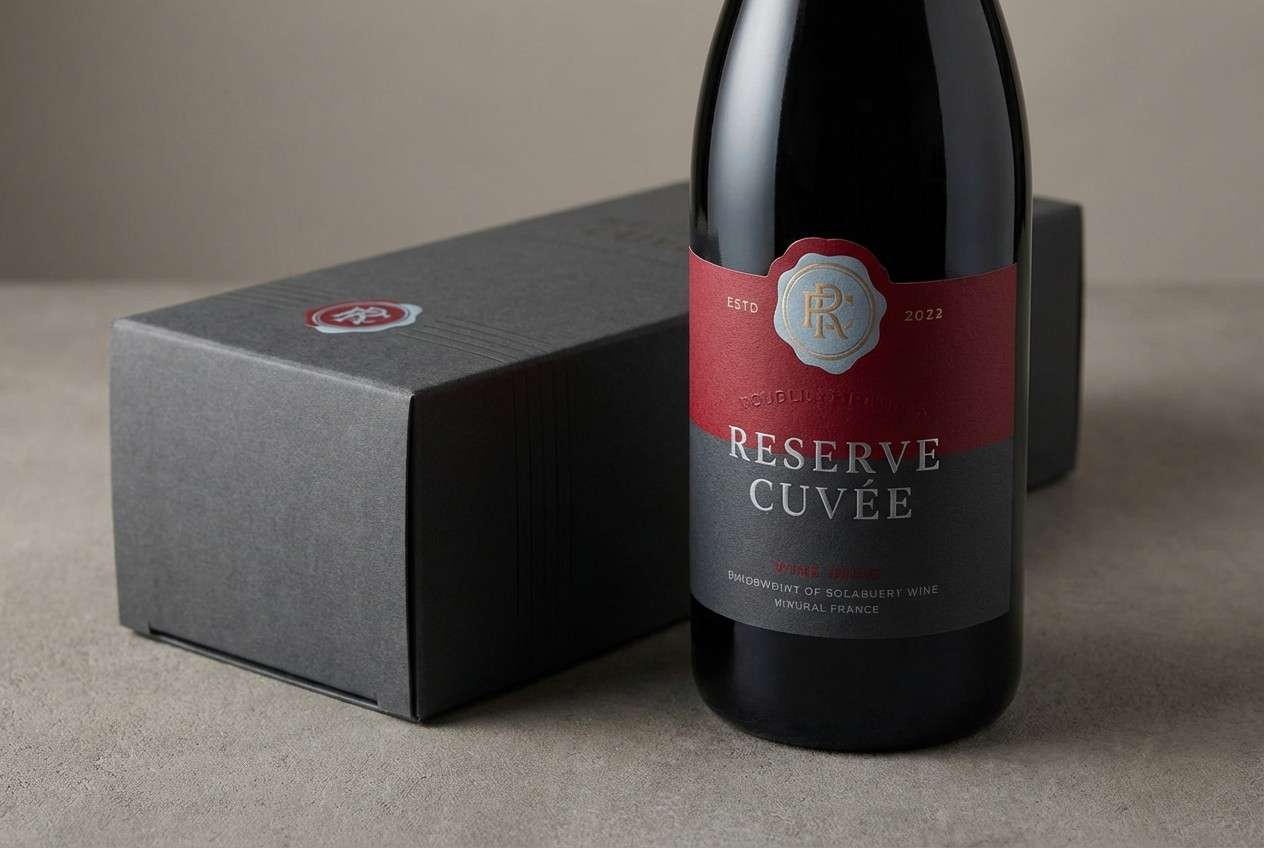 luxury wine label packaging
