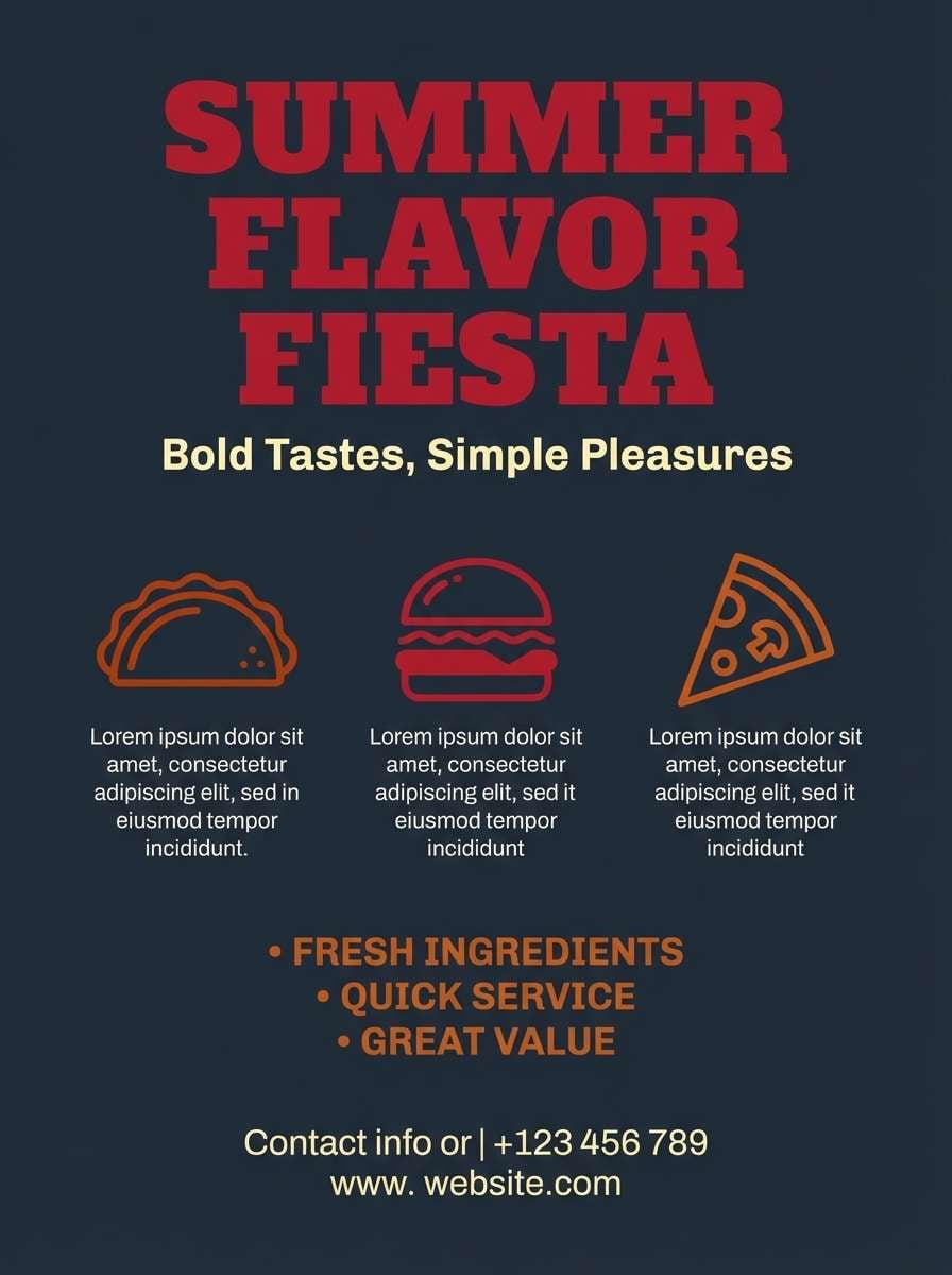 restaurant flyer design