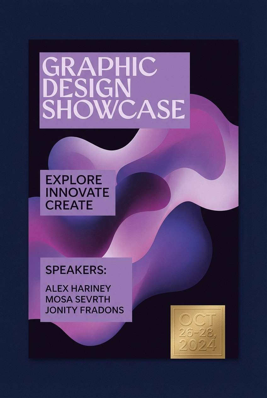 orchid purple event poster