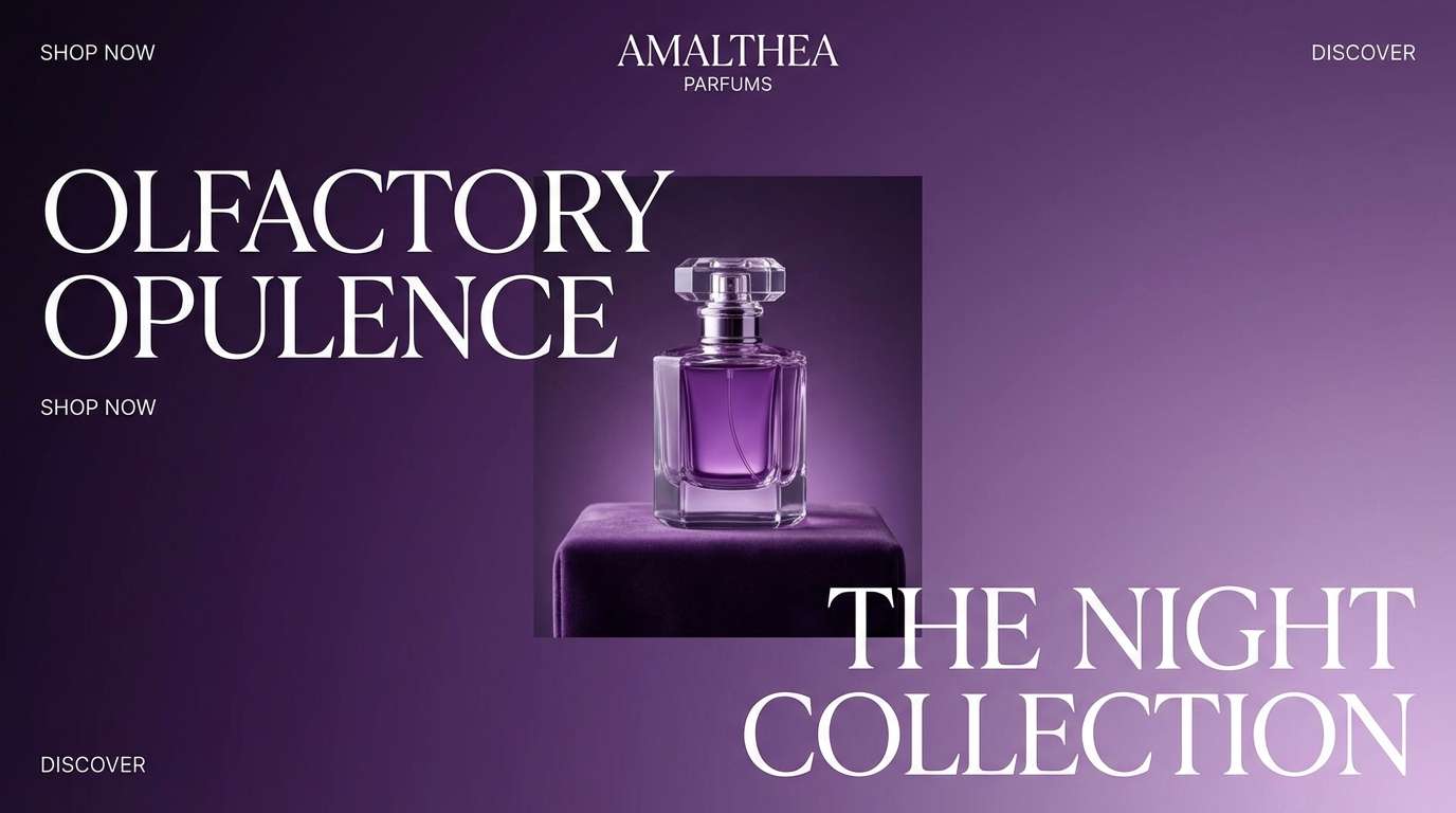 luxury landing page mockup