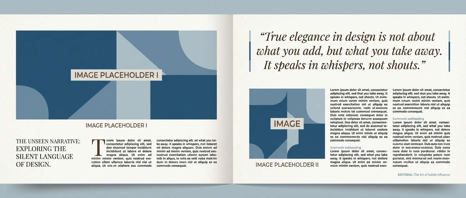 editorial magazine spread