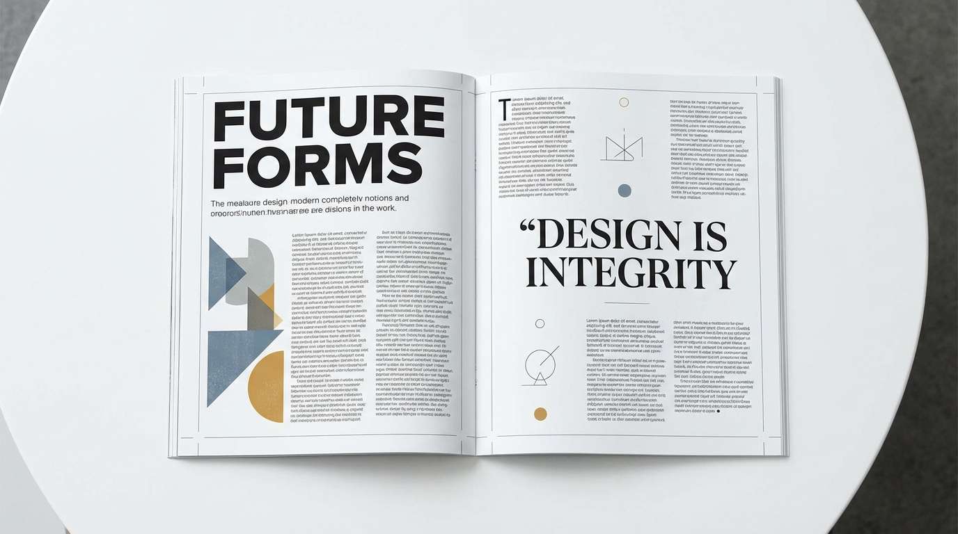 editorial spread with royal accents