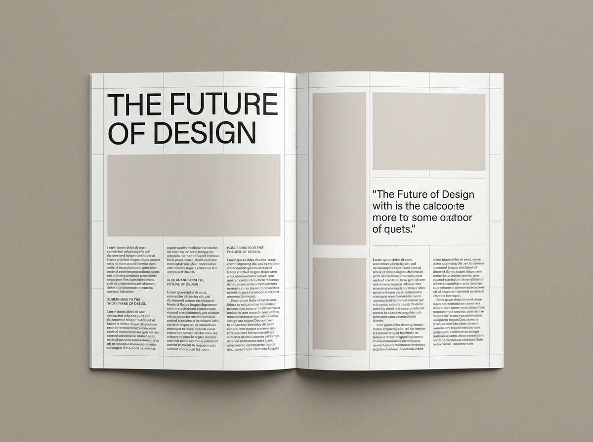 magazine spread layout