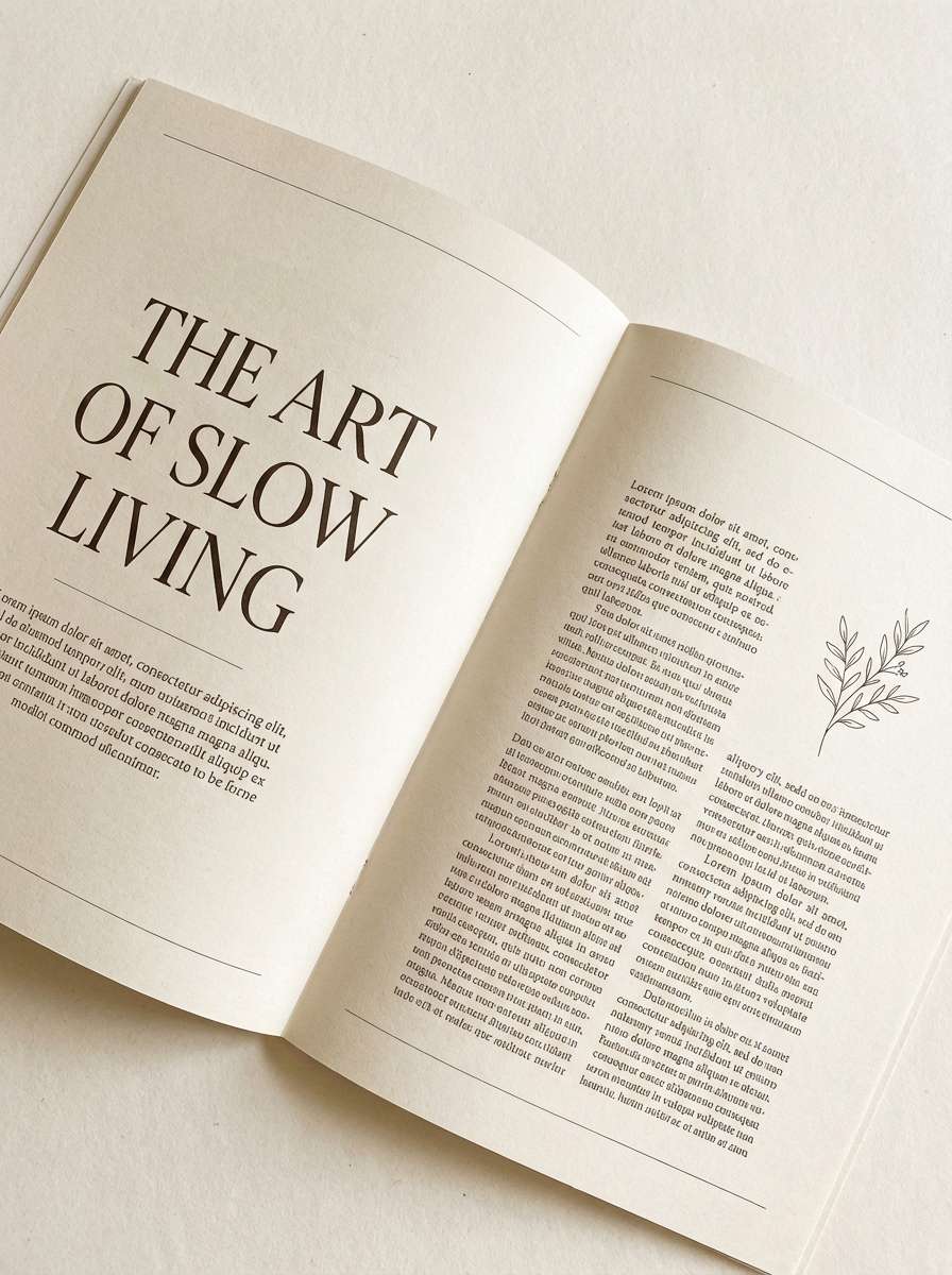 magazine typography layout