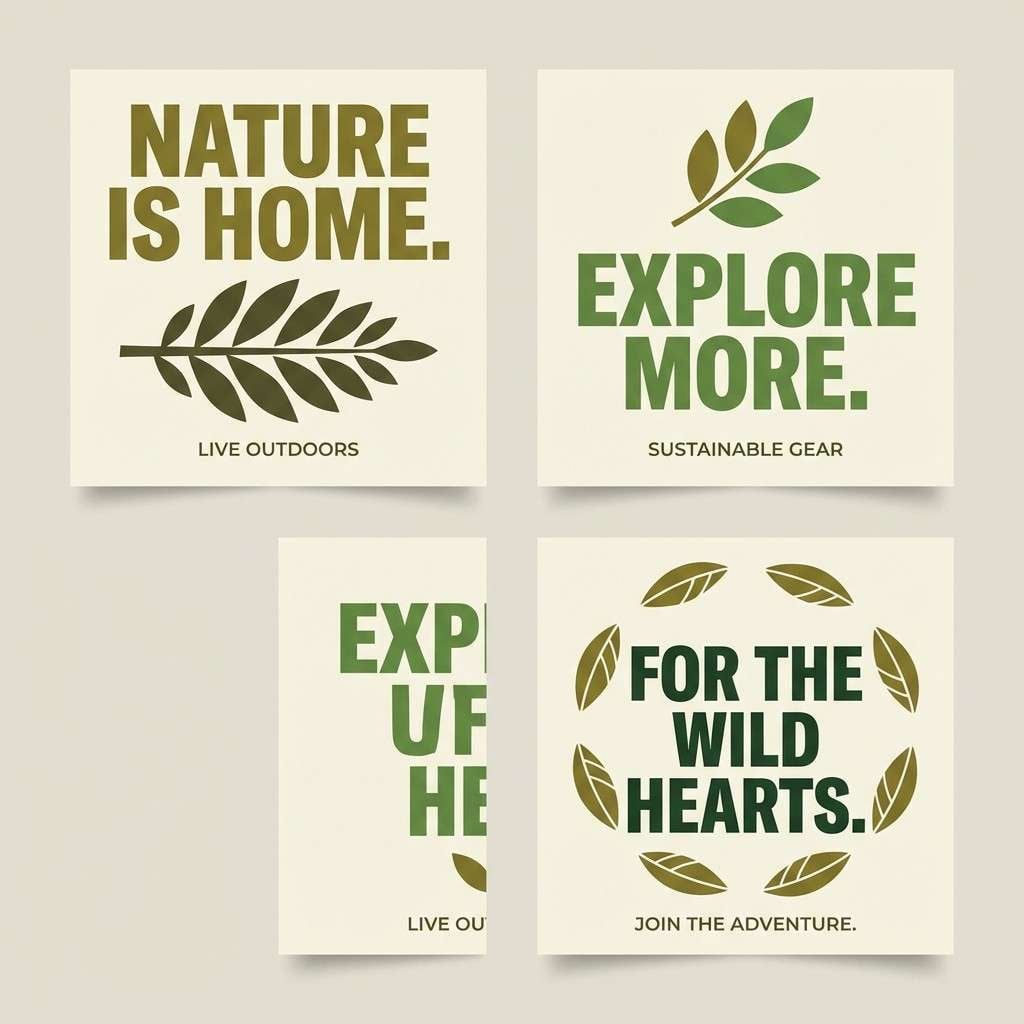 outdoor social post set