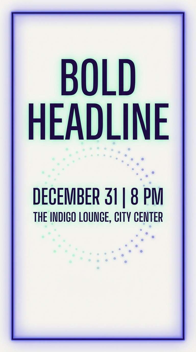 starlit event flyer design