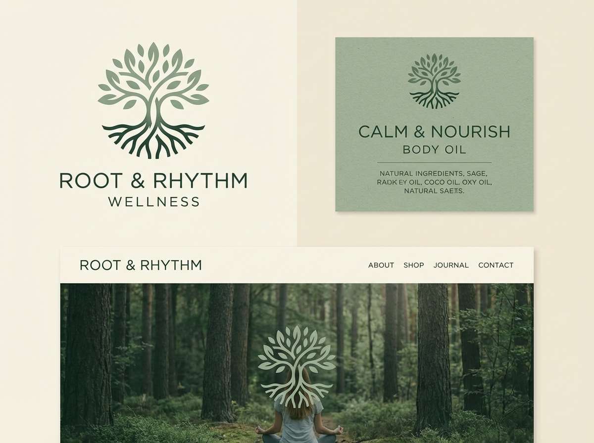 sage wellness brand kit