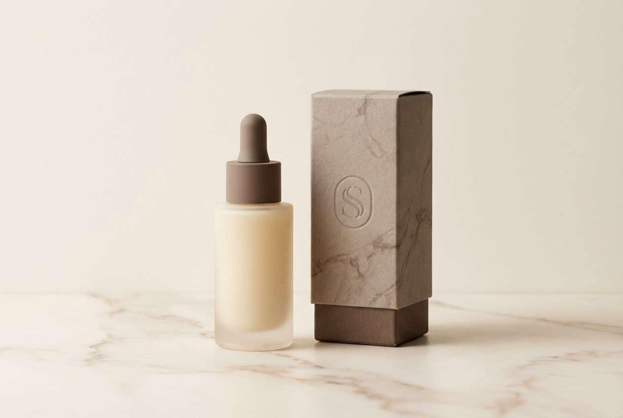 mocha luxury skincare ad