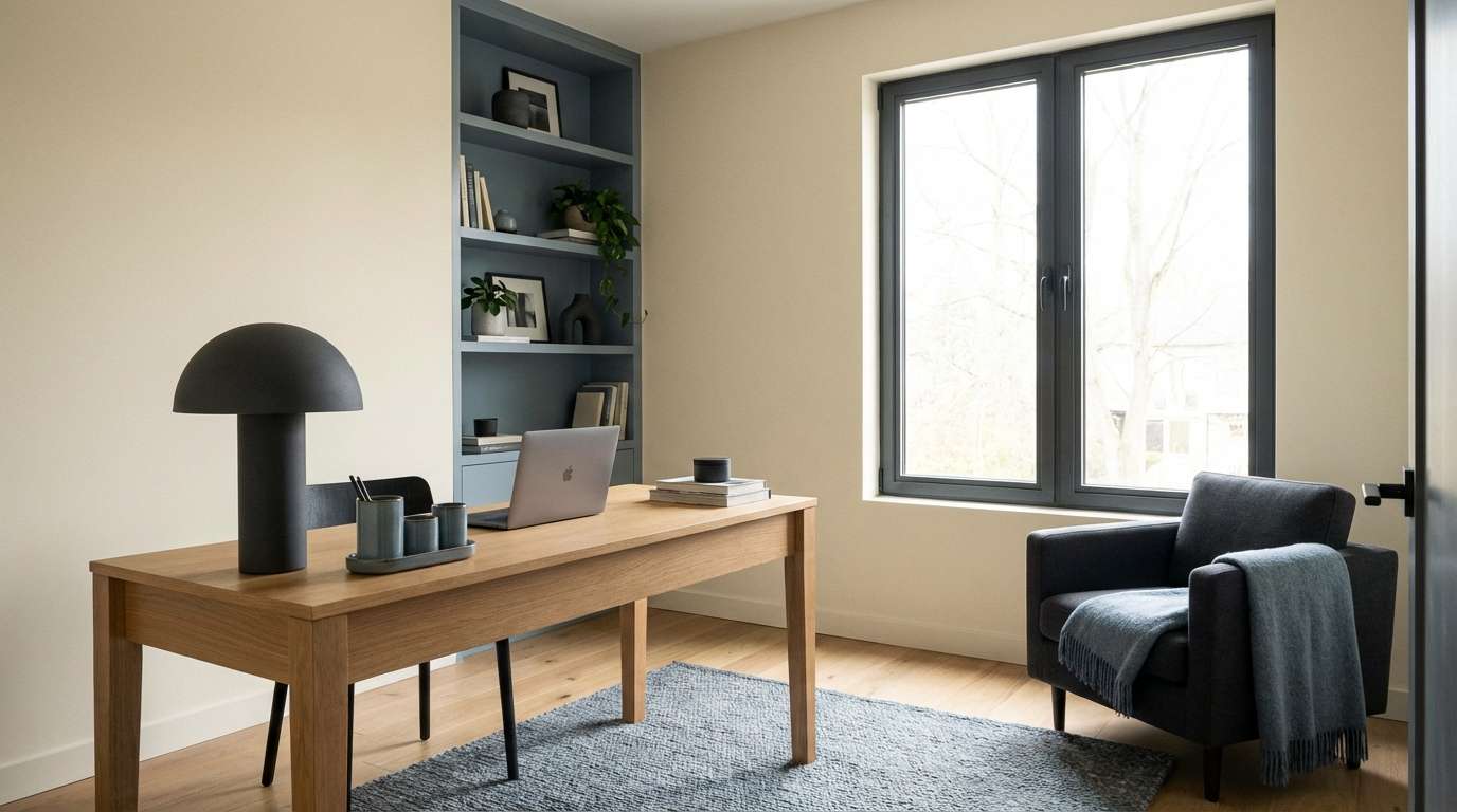 bluegray home office interior