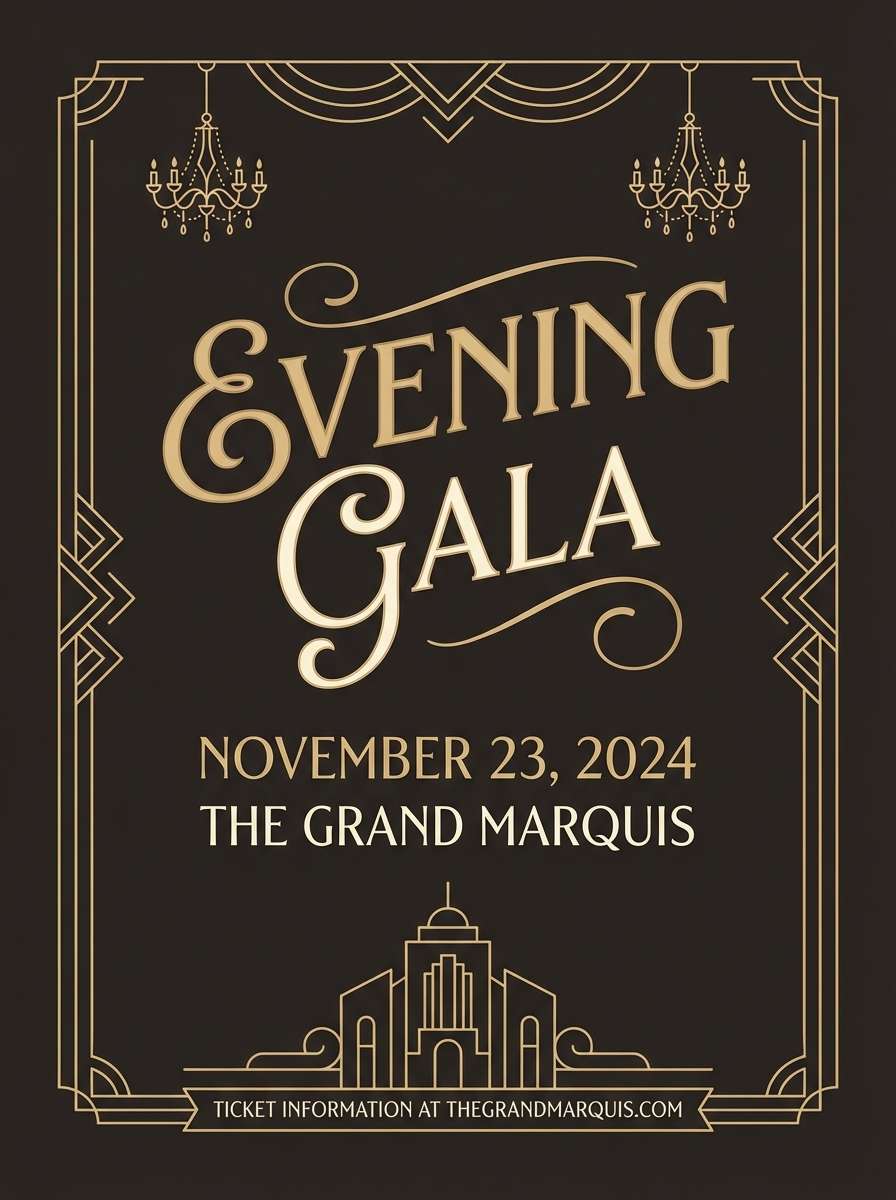 champagne and espresso poster