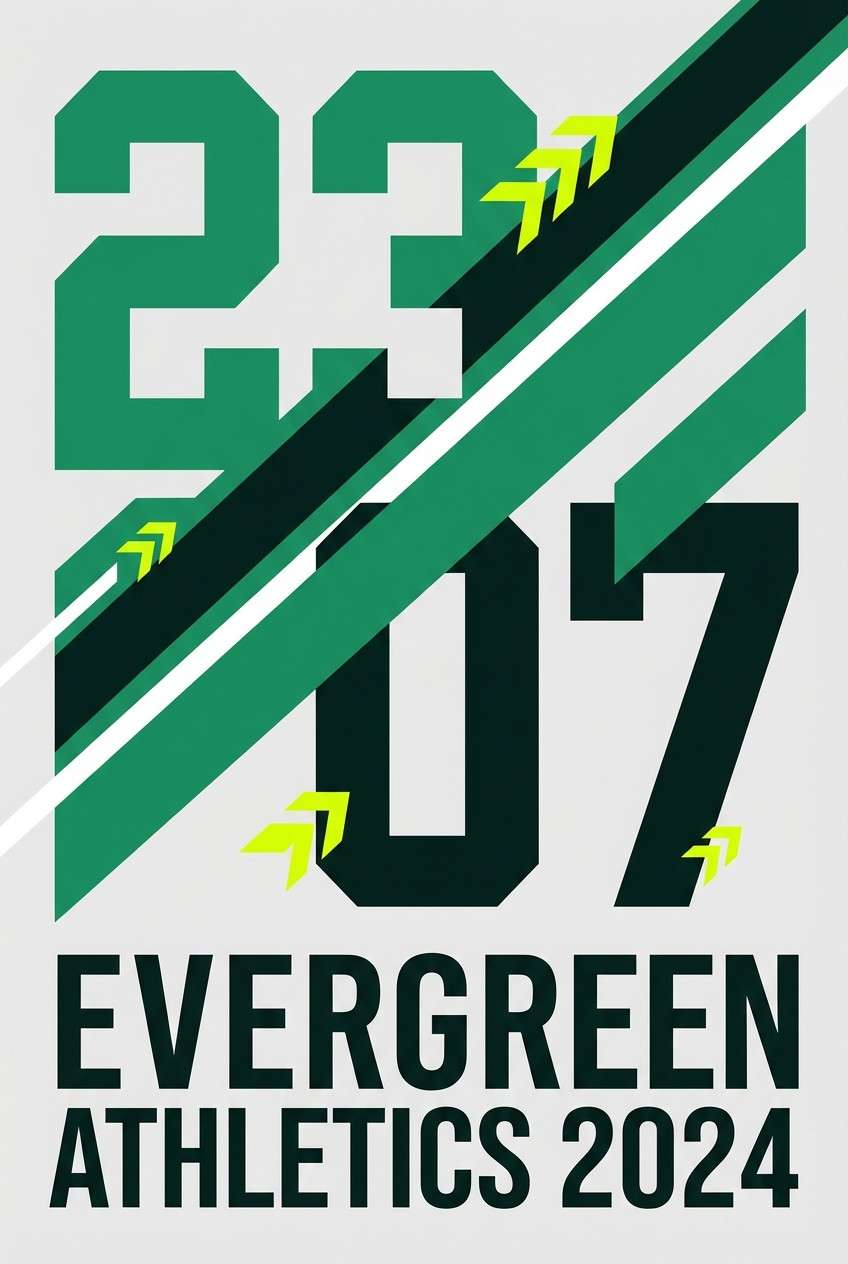 green sports poster design