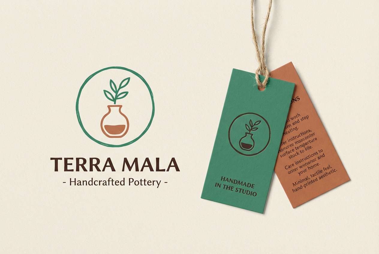 ceramics logo and tag design