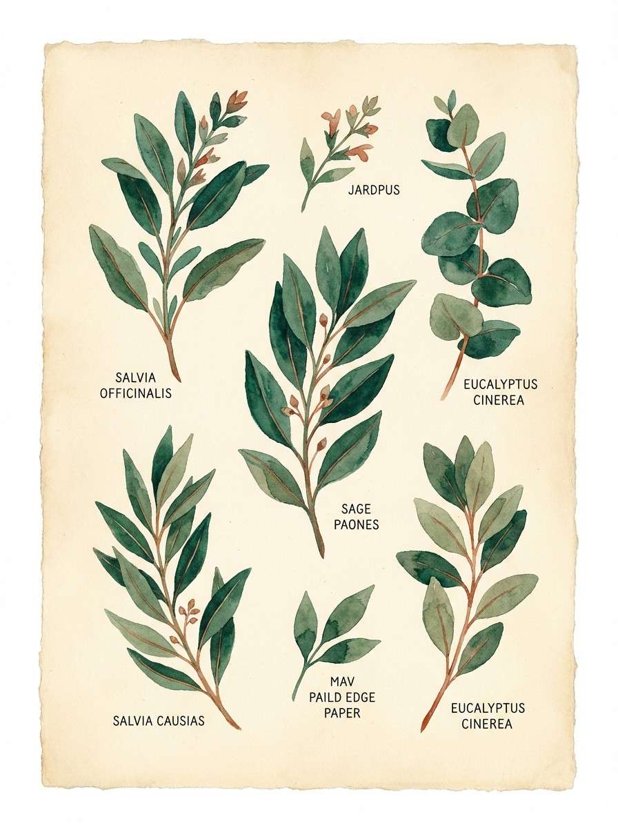 watercolor botanical poster design