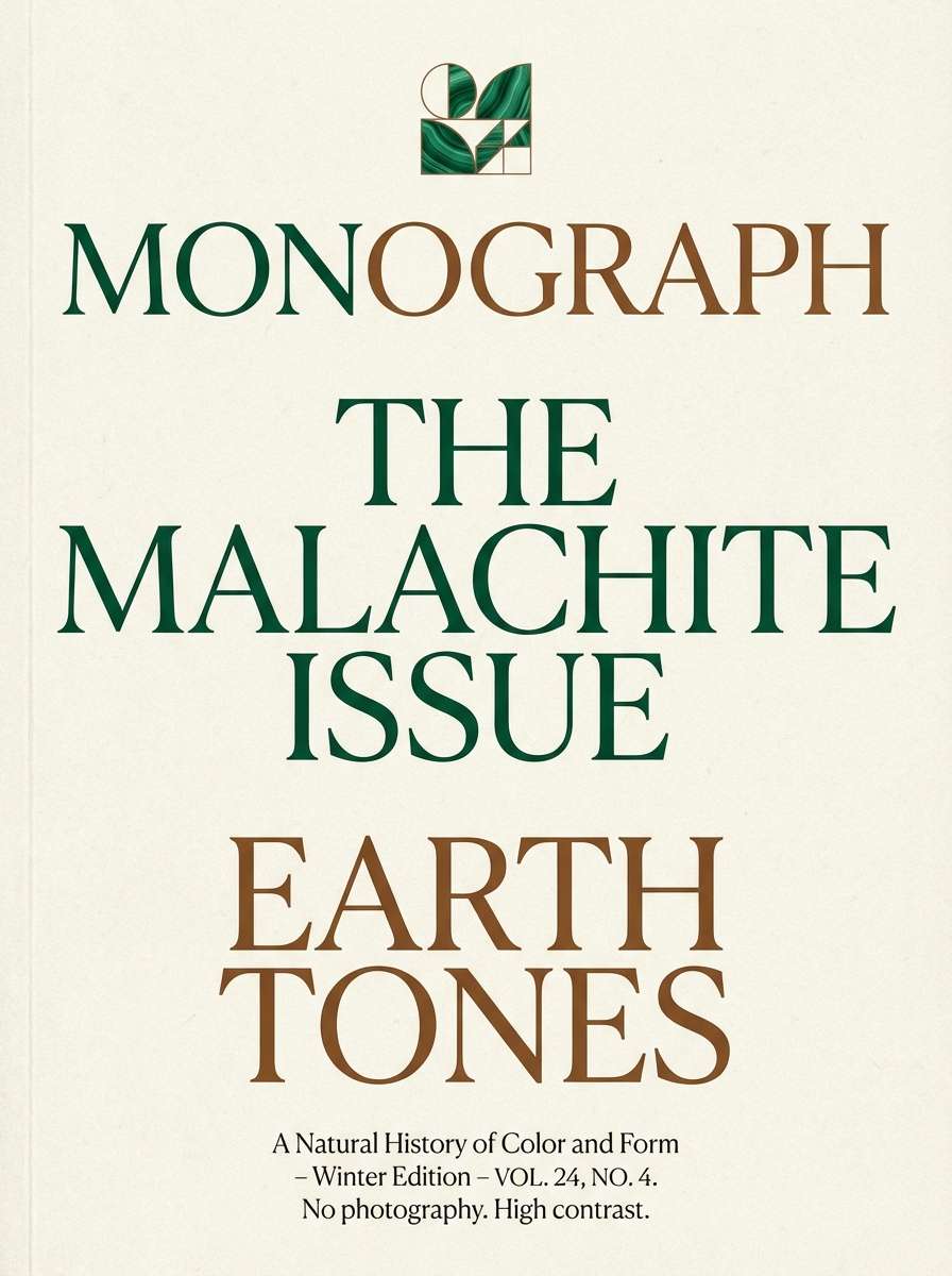 moody editorial cover layout