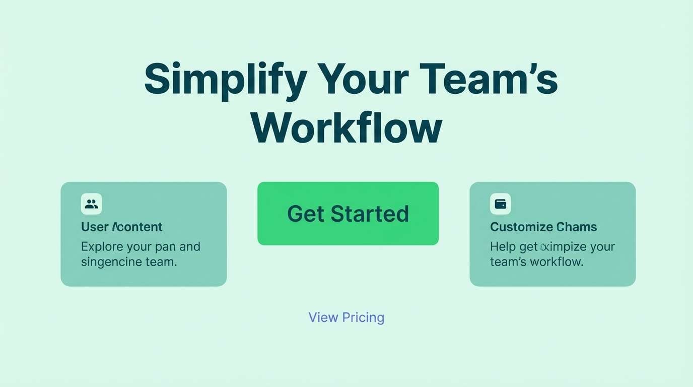 green saas landing ui