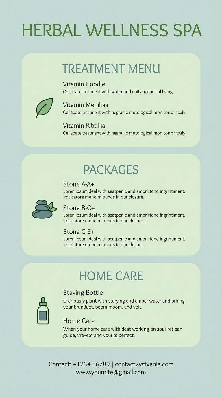 spa service flyer design