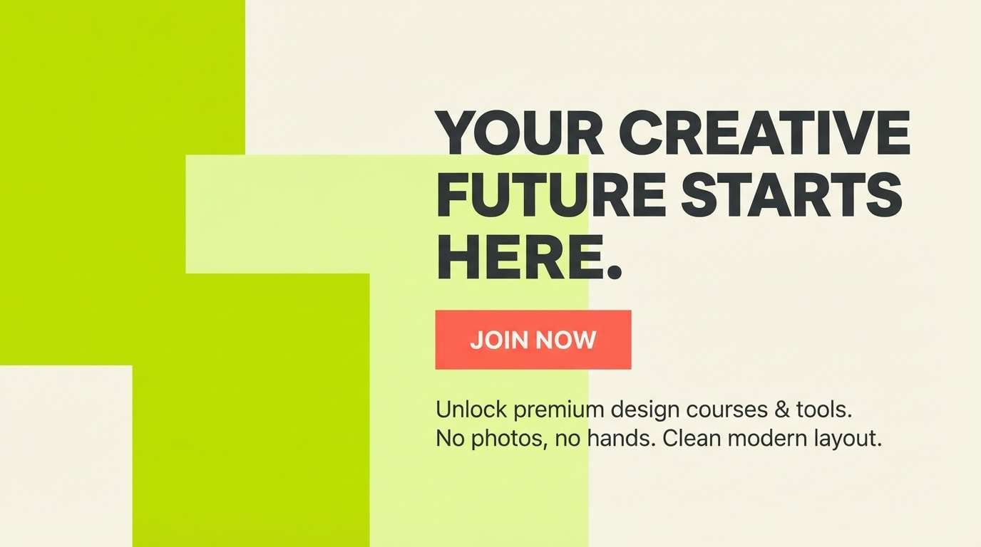 lime themed ad banner