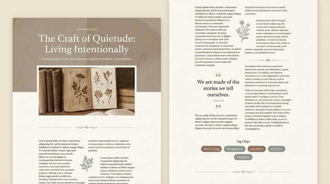 manuscript blog template