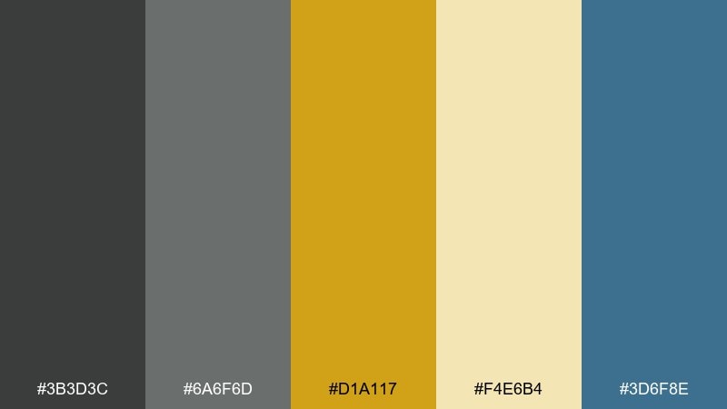 mapline mustard subway color palette with hex codes