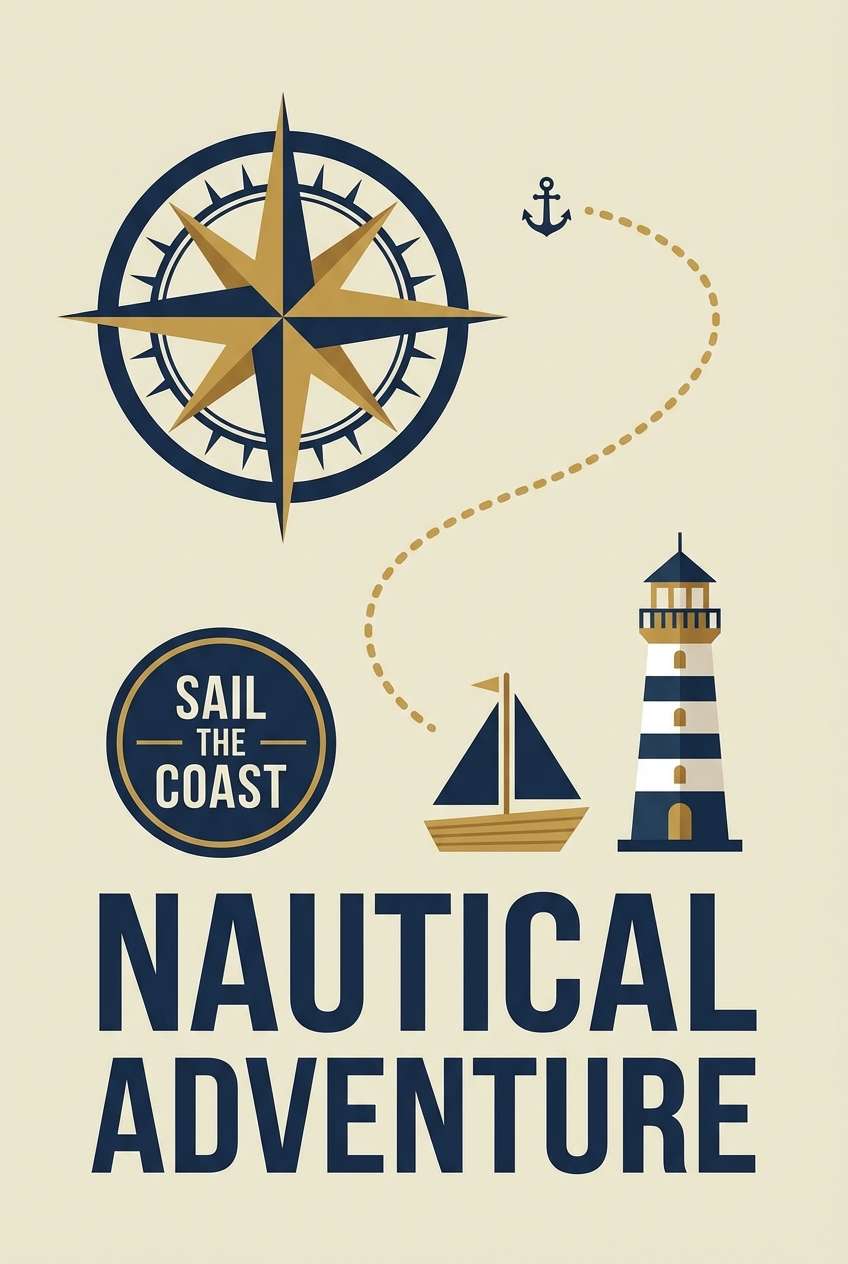 nautical travel poster design