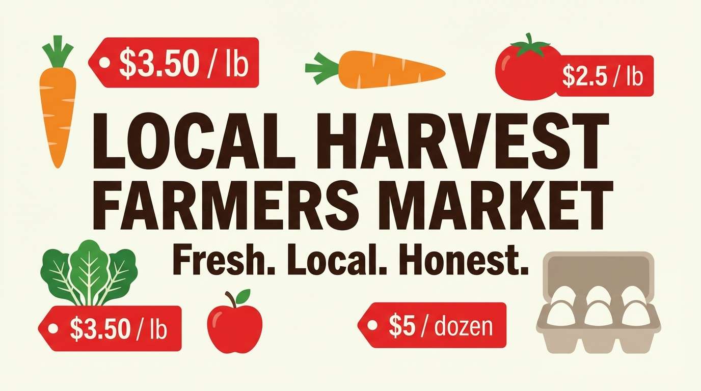 market banner design