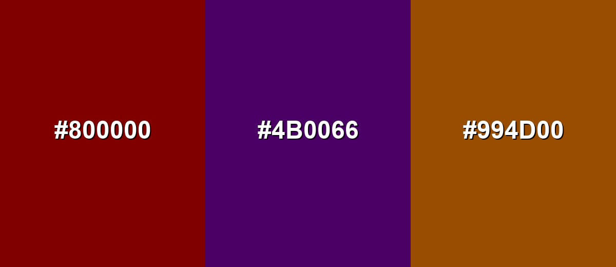 analogous color for maroon-color