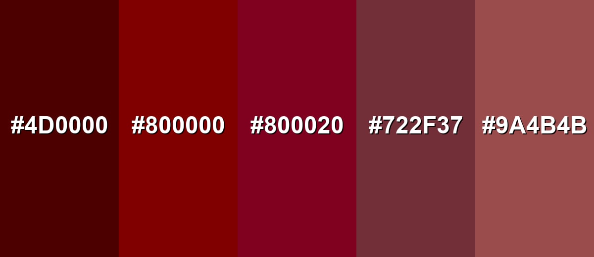 shades and variations of maroon-color