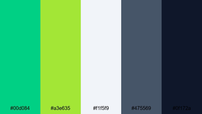 matcha marble color palette with hex codes