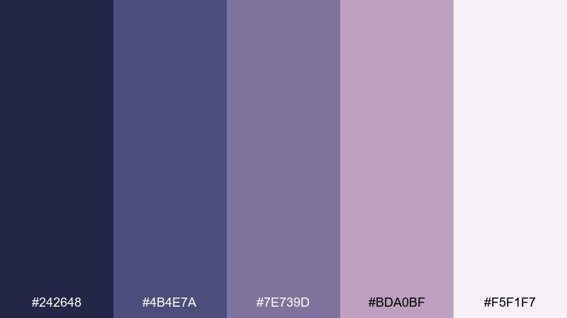mauve art editorial blue mauve color palette with hex codes