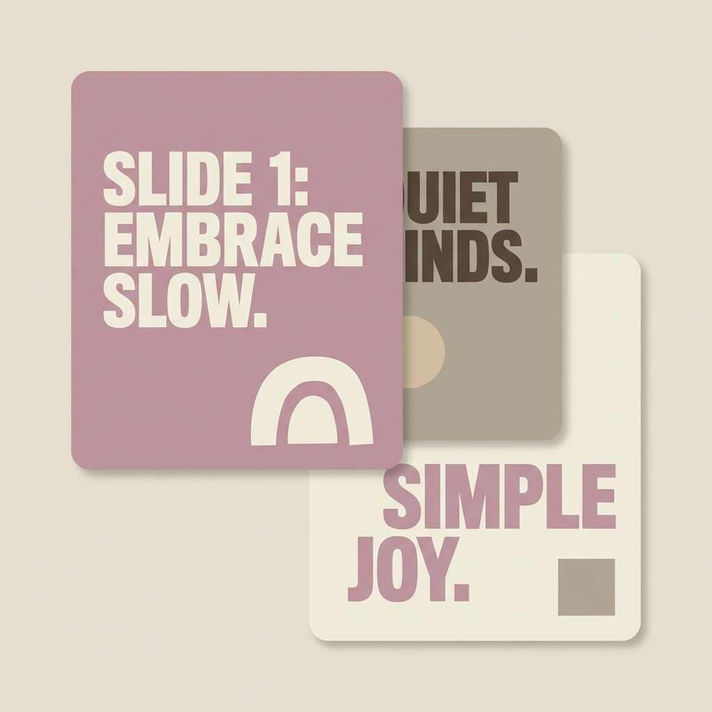 quote carousel in mauve taupe