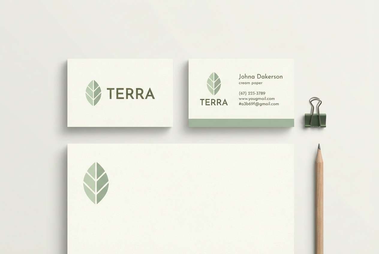 meadow stationery mockup