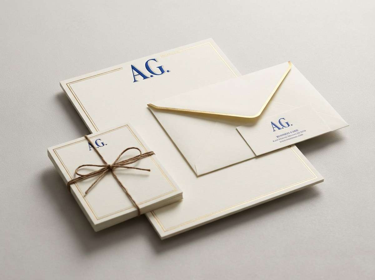 premium letterhead set using medieval color combinations