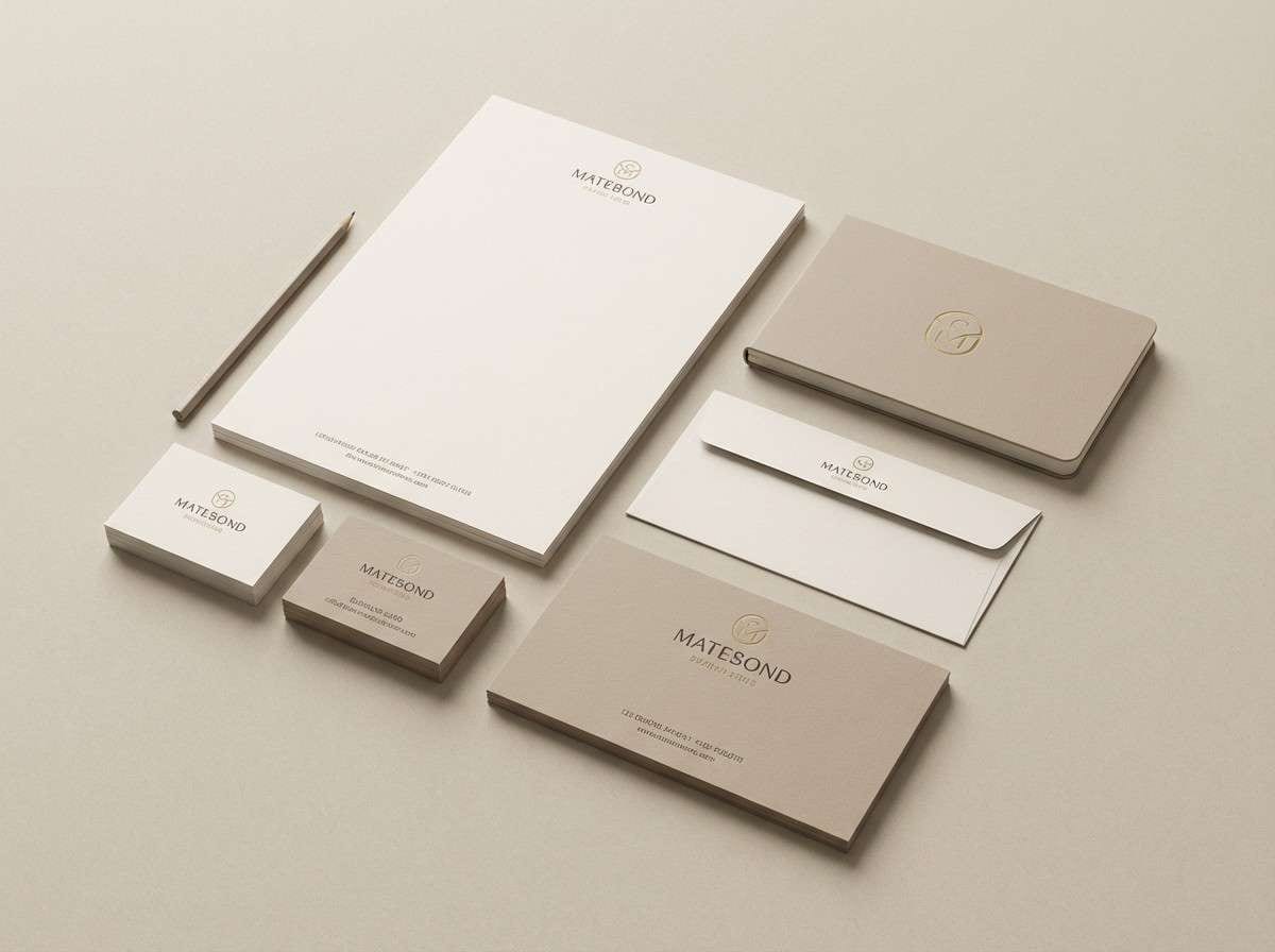 minimal yoga stationery set
