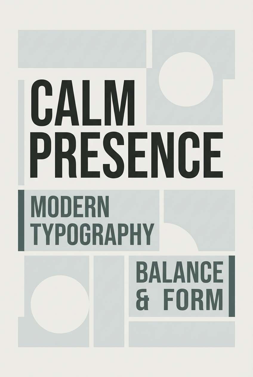 minimal typography poster