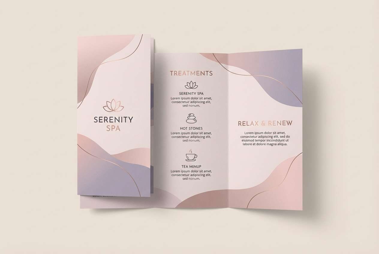 spa brochure design