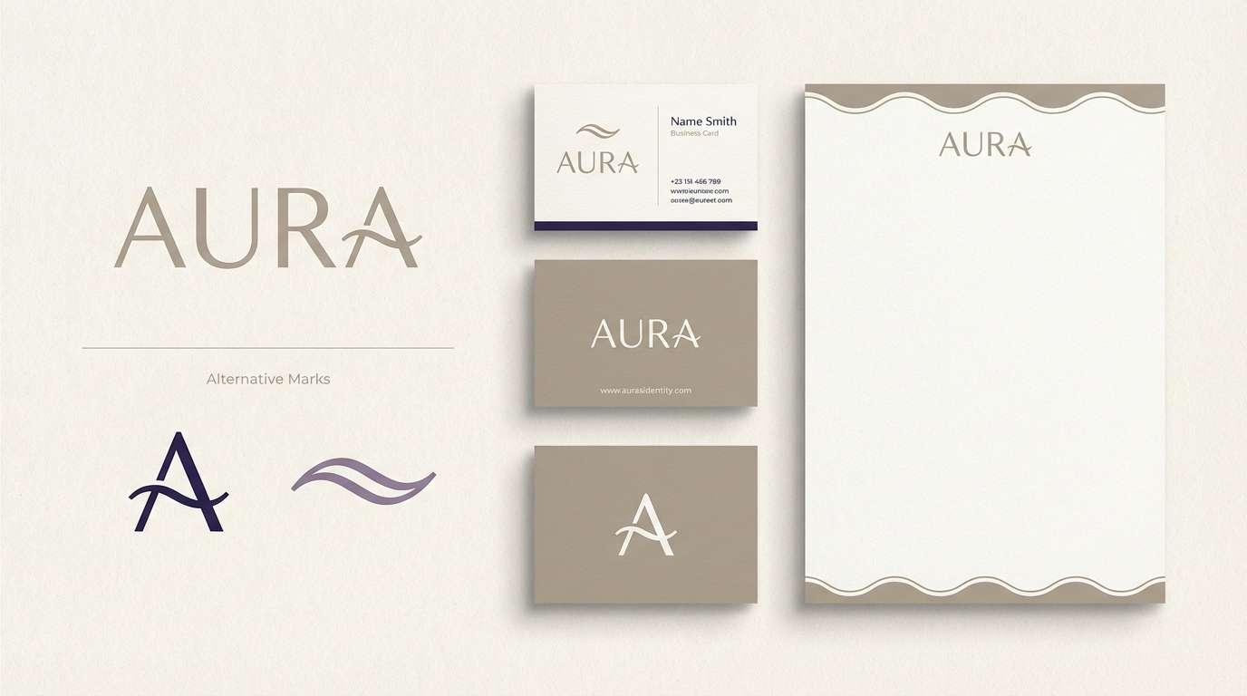 minimal brand identity board