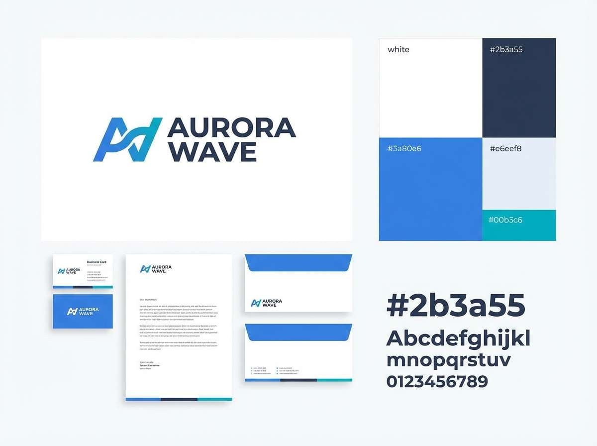 brand identity layout sheet